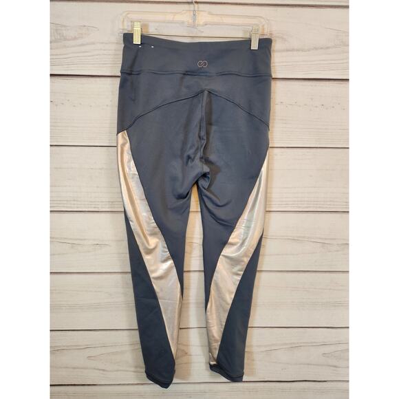 Calia Women's Gray‎ Pink Colorblock Mid Rise Stretch Leggings Pants Size Medium - Picture 2 of 6